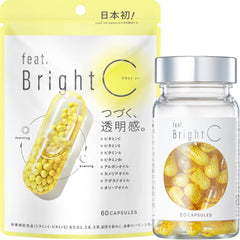 [feat.] Bright C Capsules, 60 Capsules, Nutritional Functional Food, Vitamin C, Vitamin E, Feet Bright C